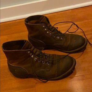 Red wing leather boots
